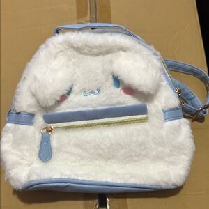 Adorable White and Blue Kids Backpack